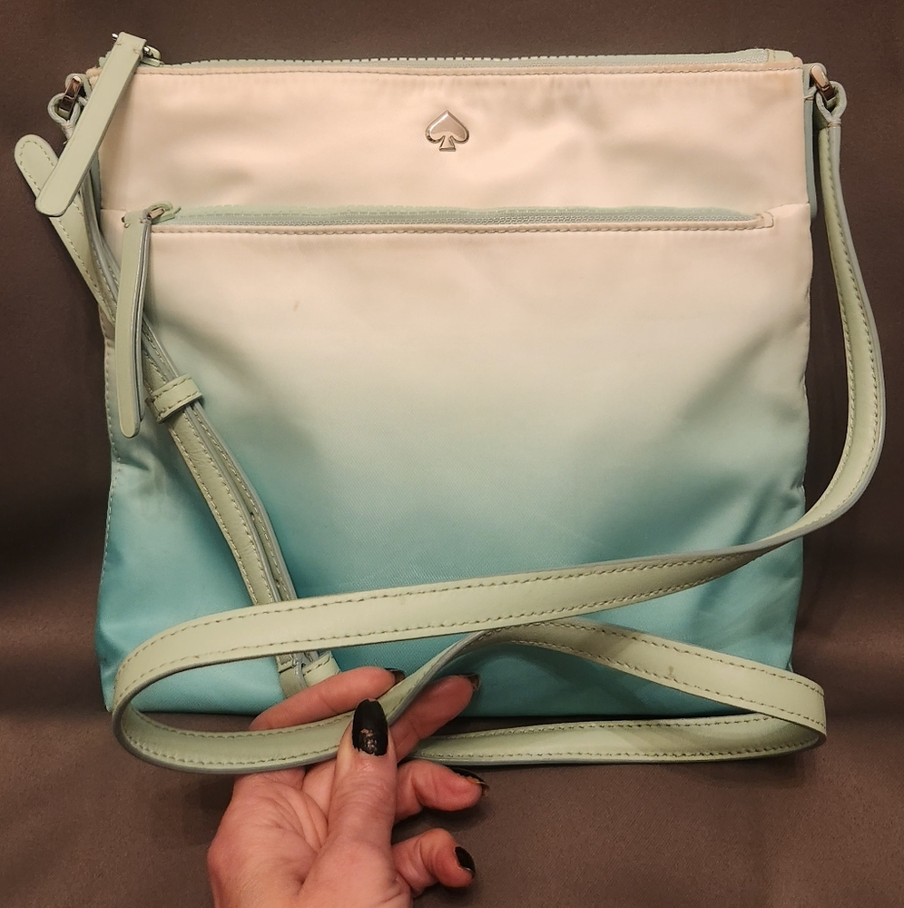 Kate Spade Jae Degrade Flat Crossbody Fiji Green